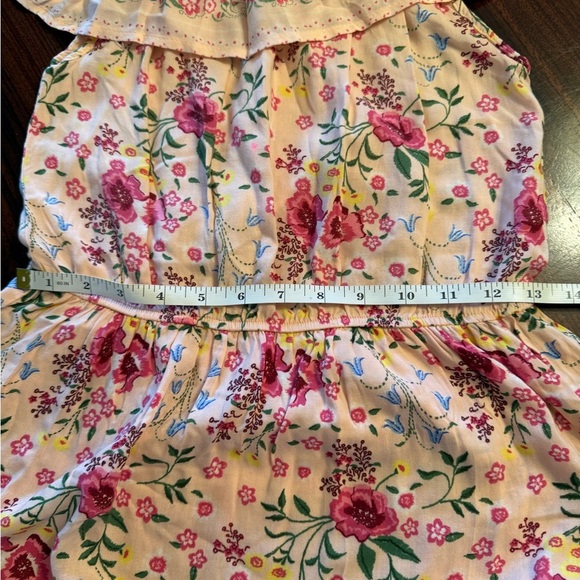 LC Waikiki Girls Pink Floral Off The Shoulder Maxi Dress Youth 12-13 152-156 cm - Picture 5 of 11